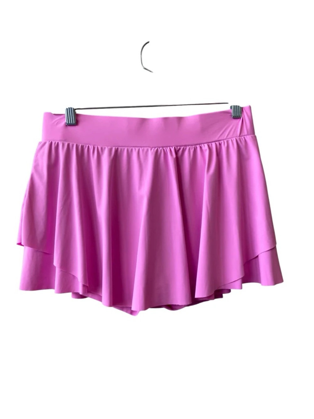 Indero Hot Pink Ruffled Tennis skirt with shorts size L